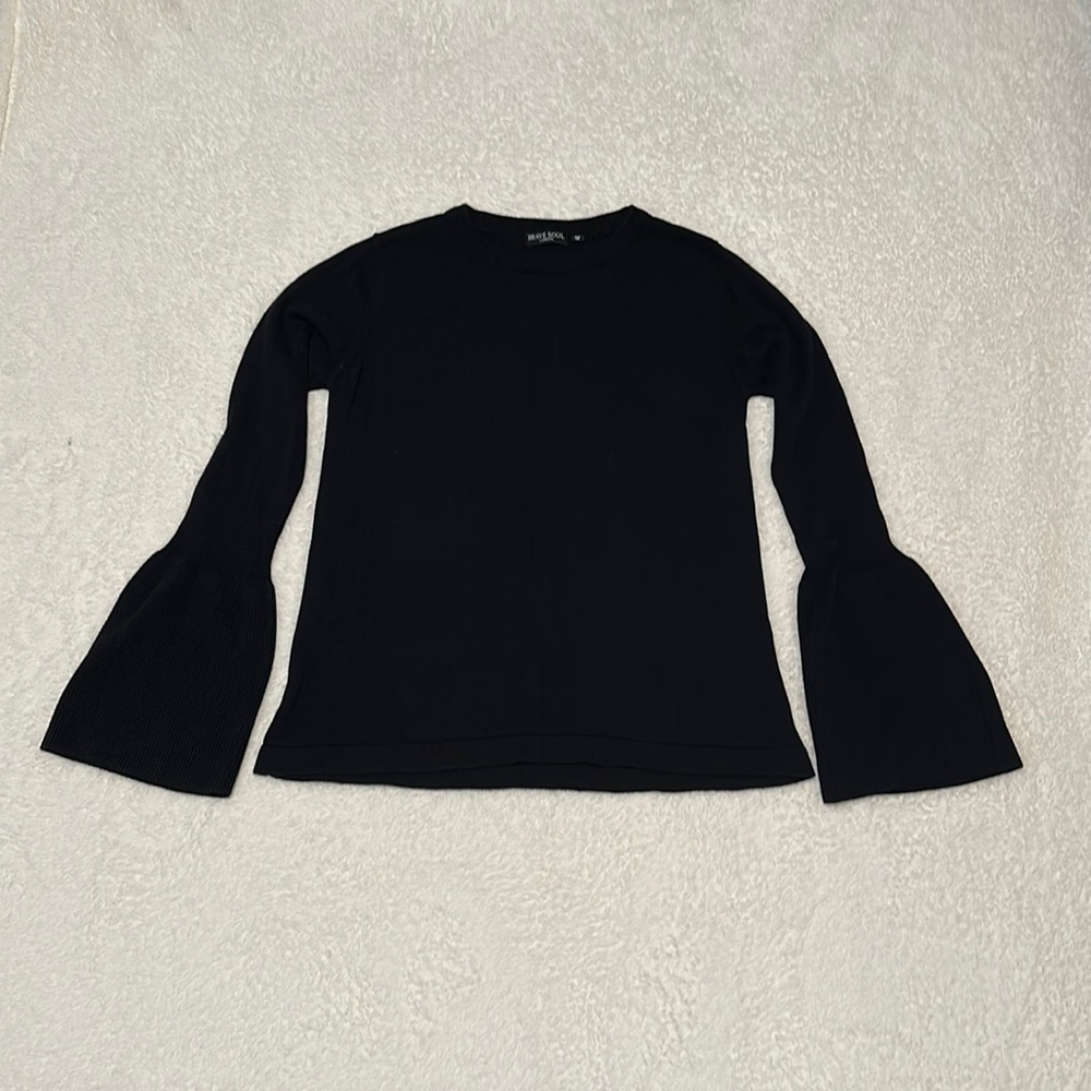 Brave Soul London Black Bell Sleeve Sweater Size XS